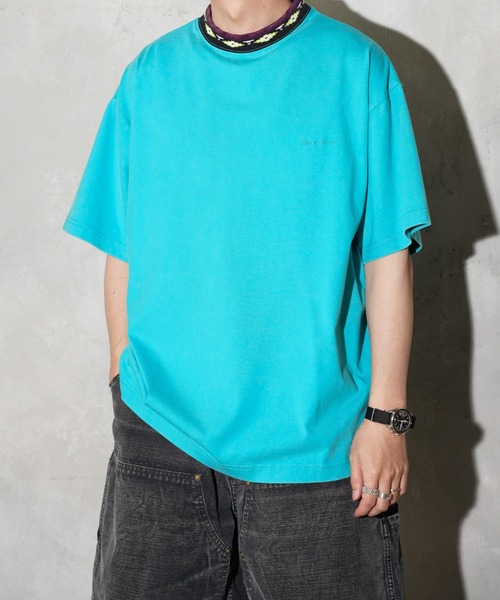 C.E.L.STORE(セルストア)の「Maui & Sons / マウイアンドサンズ Spirit wave SS Tee 首リブ ジャガード Tシャツ(Tシャツ/カットソー・メンズ・ネイビー/オレンジ/ターコイズブルー/ブラック・SMALL/MEDIUM/LARGE)」の3枚目の写真