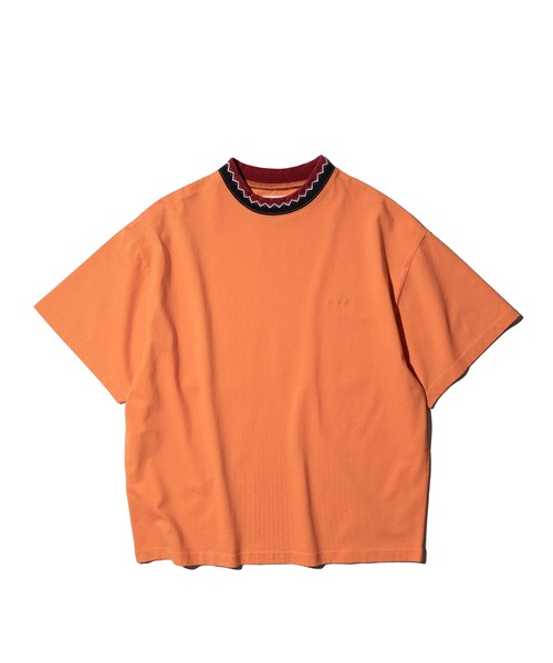 C.E.L.STORE(セルストア)の「Maui & Sons / マウイアンドサンズ Spirit wave SS Tee 首リブ ジャガード Tシャツ(Tシャツ/カットソー・メンズ・ネイビー/オレンジ/ターコイズブルー/ブラック・SMALL/MEDIUM/LARGE)」の4枚目の写真