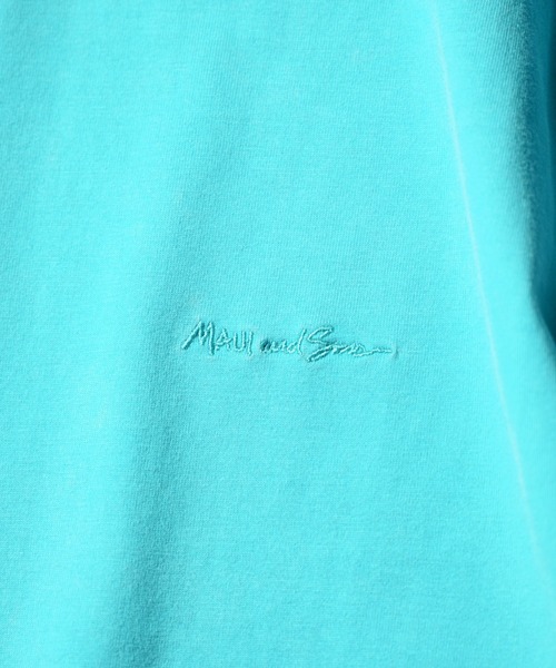 C.E.L.STORE(セルストア)の「Maui & Sons / マウイアンドサンズ Spirit wave SS Tee 首リブ ジャガード Tシャツ(Tシャツ/カットソー・メンズ・ネイビー/オレンジ/ターコイズブルー/ブラック・SMALL/MEDIUM/LARGE)」の8枚目の写真