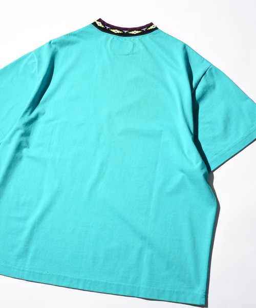 C.E.L.STORE(セルストア)の「Maui & Sons / マウイアンドサンズ Spirit wave SS Tee 首リブ ジャガード Tシャツ(Tシャツ/カットソー・メンズ・ネイビー/オレンジ/ターコイズブルー/ブラック・SMALL/MEDIUM/LARGE)」の11枚目の写真