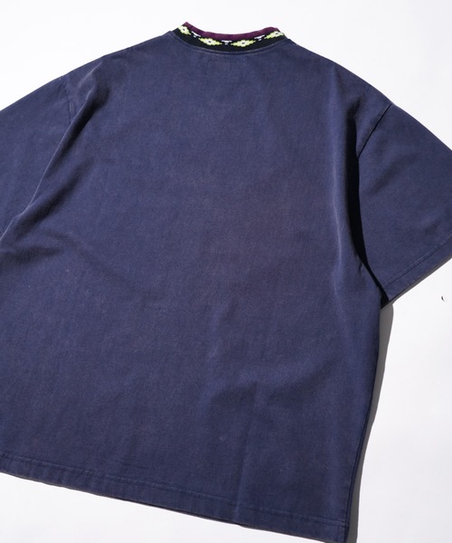 C.E.L.STORE(セルストア)の「Maui & Sons / マウイアンドサンズ Spirit wave SS Tee 首リブ ジャガード Tシャツ(Tシャツ/カットソー・メンズ・ネイビー/オレンジ/ターコイズブルー/ブラック・SMALL/MEDIUM/LARGE)」の16枚目の写真