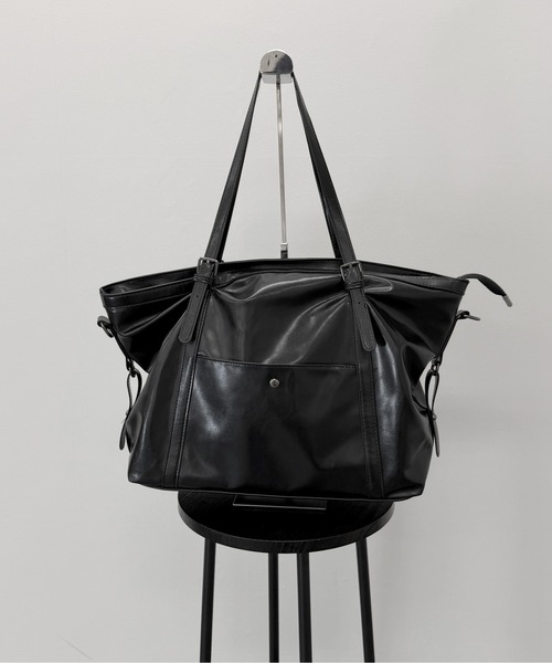LVEU.(ラブユ.)の「【LVEU.】2wayビッグショルダーバッグ / バッグ ショルダーバッグ トートバッグ 2way 通勤 通学 ブラック チャコール(ショルダーバッグ・レディース・チャコールグレー/ブラック・FREE)」の6枚目の写真