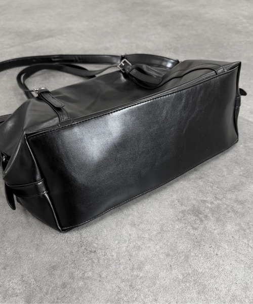 LVEU.(ラブユ.)の「【LVEU.】2wayビッグショルダーバッグ / バッグ ショルダーバッグ トートバッグ 2way 通勤 通学 ブラック チャコール(ショルダーバッグ・レディース・チャコールグレー/ブラック・FREE)」の12枚目の写真