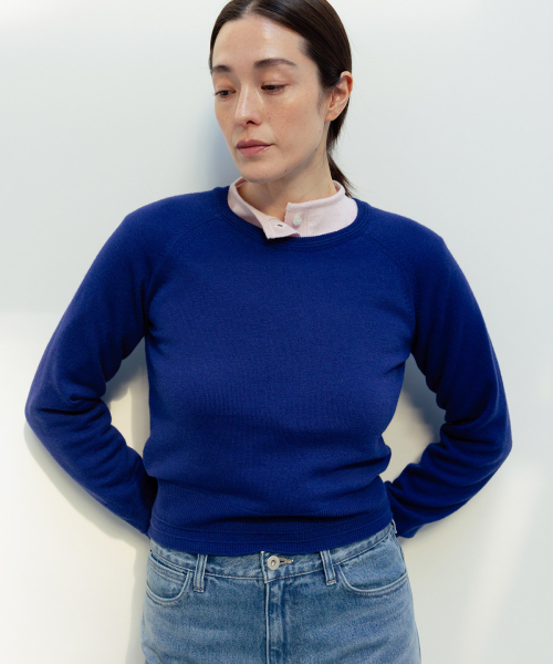 BLANKROOM HER(ブランクルームウーマン)の「キリラウンドプルオーバー_FRENCH BLUE(ニット/セーター・レディース・その他・ONE)」の3枚目の写真