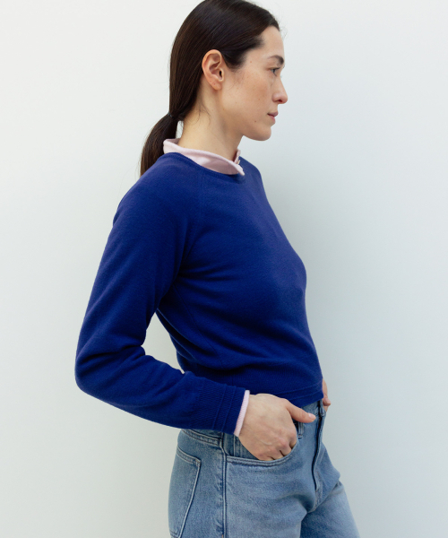 BLANKROOM HER(ブランクルームウーマン)の「キリラウンドプルオーバー_FRENCH BLUE(ニット/セーター・レディース・その他・ONE)」の4枚目の写真