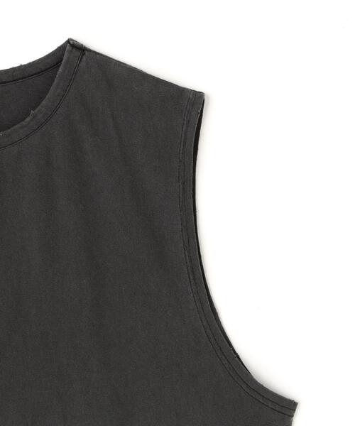 DANKE SCHON(ダンケシェーン)の「DankeSchon/ダンケシェーン/PIGMENT NOSLEEVES CROSS(Tシャツ/カットソー・レディース・ブラック系その他・L/M)」の3枚目の写真