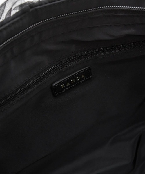 RANDA(ランダ)の「【A4対応】2WAY ビッグリボンチュールトートバッグ(トートバッグ・レディース・ブラック/アイボリー/ブルー・FREE)」の22枚目の写真