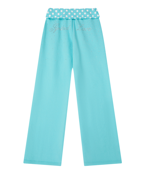 LUVISTRUE(ラヴイズトゥルー)の「SY CRYSTAL FOLDING PANTS(BLUE)(スウェットパンツ・レディース・その他・FREE)」の3枚目の写真