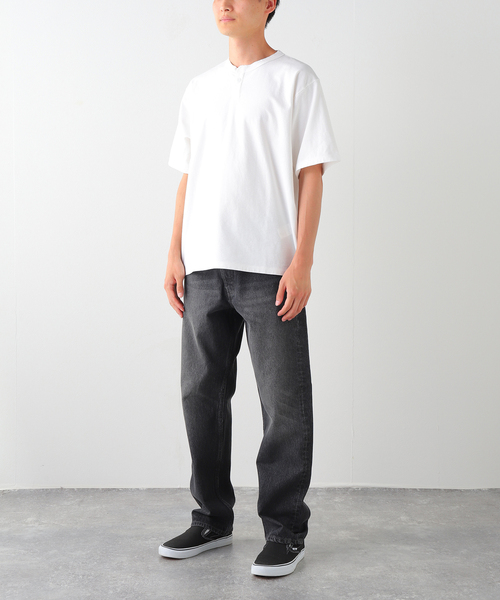 JOURNAL STANDARD(ジャーナルスタンダード)の「OE バック ピグメント ヘンリー ネック Tシャツ(Tシャツ/カットソー・メンズ・ホワイト/パープル/ブラウン/ブラック系その他・LARGE/MEDIUM)」の12枚目の写真