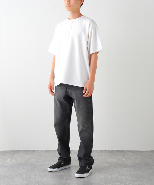 JOURNAL STANDARD(ジャーナルスタンダード)の「OE バック ピグメント ヘンリー ネック Tシャツ(Tシャツ/カットソー・メンズ・ホワイト/パープル/ブラウン/ブラック系その他・LARGE/MEDIUM)」の13枚目の写真