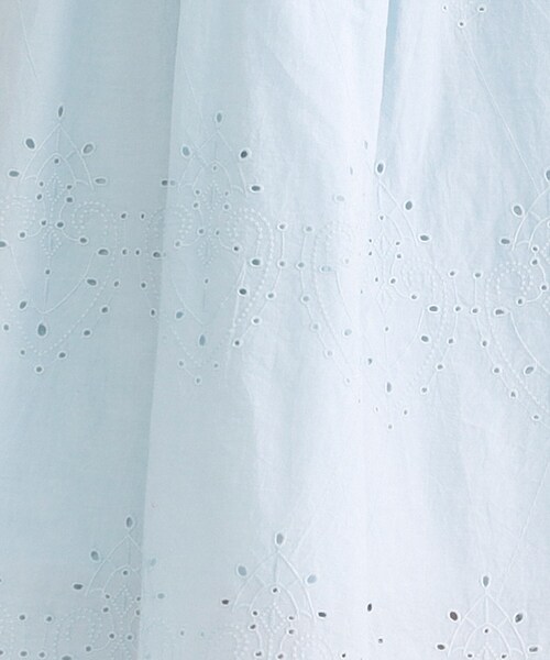OPAQUE.CLIP（オペークドットクリップ）の「アイレットレース刺繍ワンピース【洗える】（ワンピース・レディース・サックスブルー/ブラウン系その他・00）」の14枚目の写真