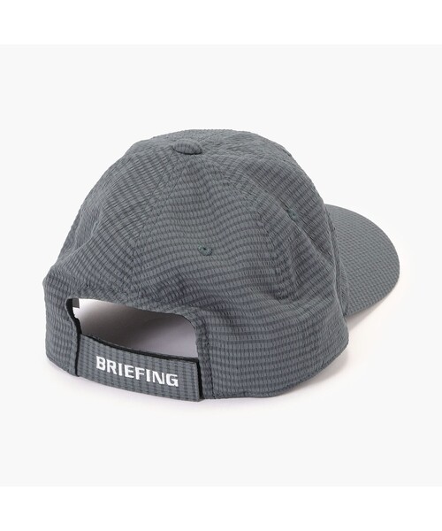 BRIEFING（ブリーフィング）の「【BRIEFING GOLF／ブリーフィングゴルフ】MEN’S SEERSUCKER CAP（キャップ・メンズ・ホワイト/チャコール/ベージュ/ブラック・FREE）」の5枚目の写真