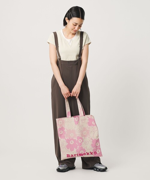 marimekko(マリメッコ)の「<marimekko>Vankka Piirto Unikko トートバッグ(トートバッグ・レディース・ライトブルー/ライトピンク・FREE)」の11枚目の写真
