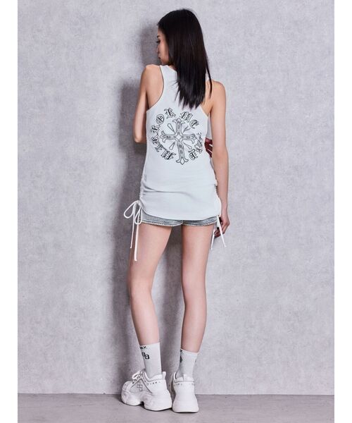 GYDA(ジェイダ)の「GYDA side drawstringチュニック(ワンピース・レディース・ブラック/オフホワイト・FREE)」の13枚目の写真