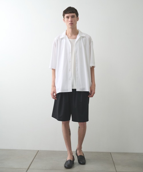 KANEMASA PHIL.(カネマサフィル)の「【KANEMASA PHIL.】46G Ether Shirt(シャツ/ブラウス・メンズ・ブラック/ホワイト/チャコールグレー・M/L)」の4枚目の写真