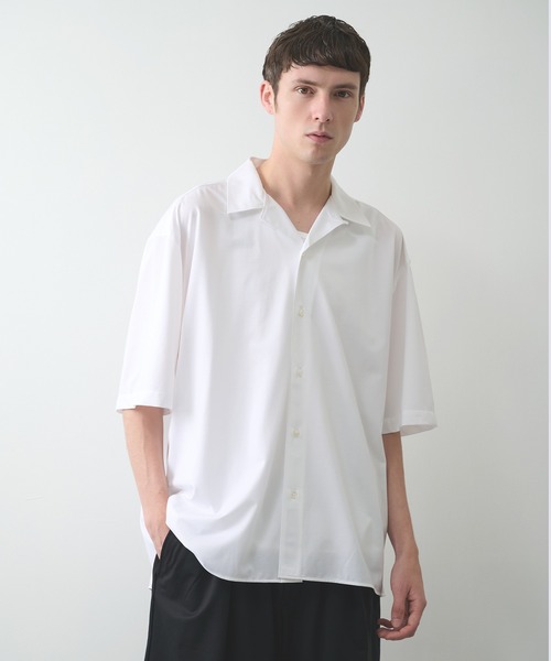 KANEMASA PHIL.(カネマサフィル)の「【KANEMASA PHIL.】46G Ether Shirt(シャツ/ブラウス・メンズ・ブラック/ホワイト/チャコールグレー・M/L)」の6枚目の写真