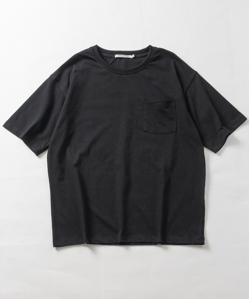 JOHN'S CLOSET(ジョンズクローゼット)の「【31】ドライコットン天竺 ポケット付きベーシックTシャツ 吸水速乾/セットアップ展開有(Tシャツ/カットソー・メンズ・チャコールグレー/ホワイト/ブラック・X-LARGE/MEDIUM/LARGE)」の14枚目の写真
