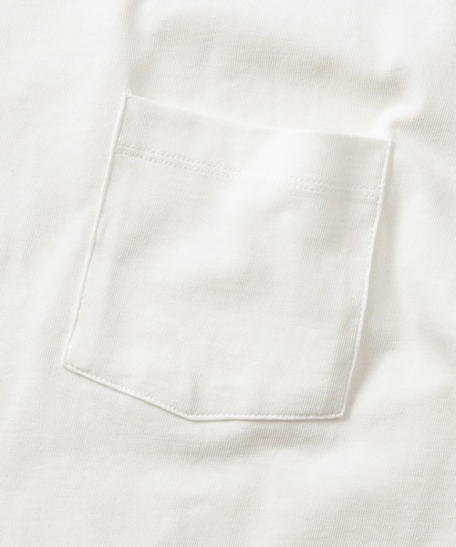 JOHN'S CLOSET(ジョンズクローゼット)の「【31】ドライコットン天竺 ポケット付きベーシックTシャツ 吸水速乾/セットアップ展開有(Tシャツ/カットソー・メンズ・チャコールグレー/ホワイト/ブラック・X-LARGE/MEDIUM/LARGE)」の8枚目の写真