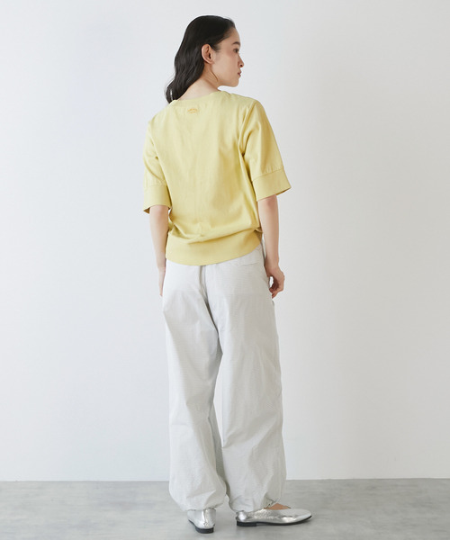 STAR&STRIPE(スターアンドストライプ)の「《別注》【STAR&STRIPE /スターアンドストライプ】半袖プルオーバー(Tシャツ/カットソー・レディース・ライトグレー/スミクロ/イエロー・FREE)」の19枚目の写真