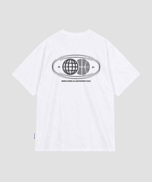 ALL DAY HOOPS(オールデイフープス)の「ADH ワールドワイド オーバーサイズ 半袖Tシャツ ホワイト(Tシャツ/カットソー・メンズ・その他・1/2/3/WOMENS)」の3枚目の写真