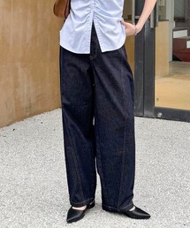 fredy emue | ライトオンス切替ワイドデニムパンツ(デニムパンツ)