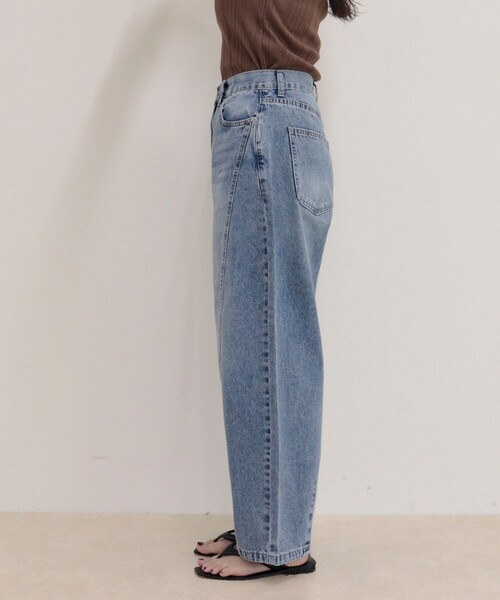 fredy emue(フレディエミュ)の「ライトオンス切替ワイドデニムパンツ(デニムパンツ・レディース・ネイビー/サックスブルー・38/36)」の15枚目の写真