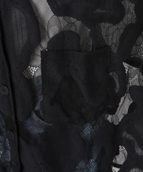 FRAMeWORK(フレームワーク)の「≪追加≫ESTHE OVERSIZED SHEER LACE シャツ(シャツ/ブラウス・レディース・ホワイト/ブラック・FREE)」の16枚目の写真