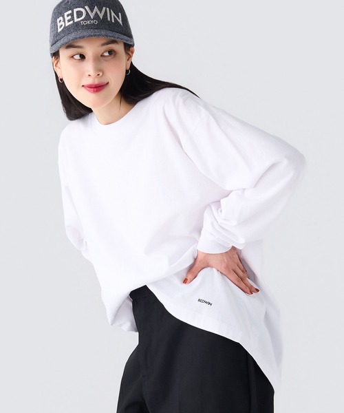 BEDWIN & THE HEARTBREAKERS(ベドウィン アンド ザ ハートブレイカーズ)の「2 Pcs L/S PACK LOGO TEE "LS PACK"(Tシャツ/カットソー・メンズ・ブラック/ホワイト・LARGE)」の1枚目の写真
