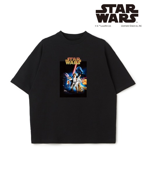 STAR WARS(スターウォーズ)の「【STAR WARS/スターウォーズ】カスレ加工ヴィンテージライクプリントTシャツ / Over Harf Sleeve T-shirt《UNISEX》(Tシャツ/カットソー・レディース・ブラック/ホワイト・L/XL/M)」の4枚目の写真