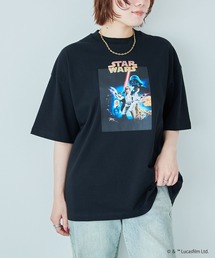 STAR WARS（スターウォーズ）の「【STAR WARS/スターウォーズ】カスレ加工ヴィンテージライクプリントTシャツ / Over Harf Sleeve T-shirt《UNISEX》（Tシャツ/カットソー）」