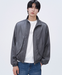 Side panel track jacket CHARCOAL