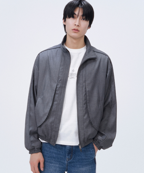 MISEKISEOUL MEN(ミセキソウルメンズ)の「Side panel track jacket CHARCOAL(デニムジャケット・メンズ・その他・2/3)」の1枚目の写真