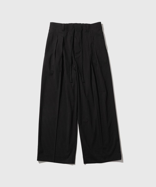 WEB限定】2タック ワイドストレート ストライプ ドカンスラックス