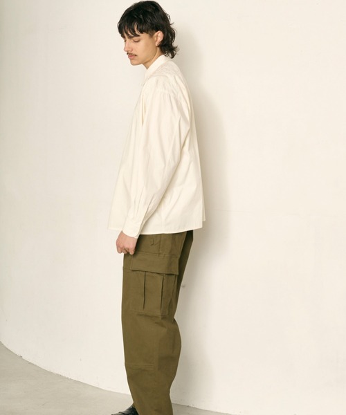 Kelen(ケレン)の「「KELEN MENS / ケレン メンズ」EDDIE(シャツ/ブラウス・メンズ・パープル/オフホワイト/ブラック/ブラウン・38/40/42)」の9枚目の写真
