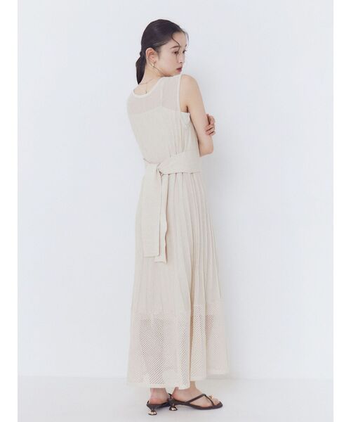 LAGUNAMOON（ラグナムーン）の「2WAYメッシュニットワンピース（ワンピース・レディース・アイボリー/ブラウン/レッド・MEDIUM/SMALL）」の5枚目の写真