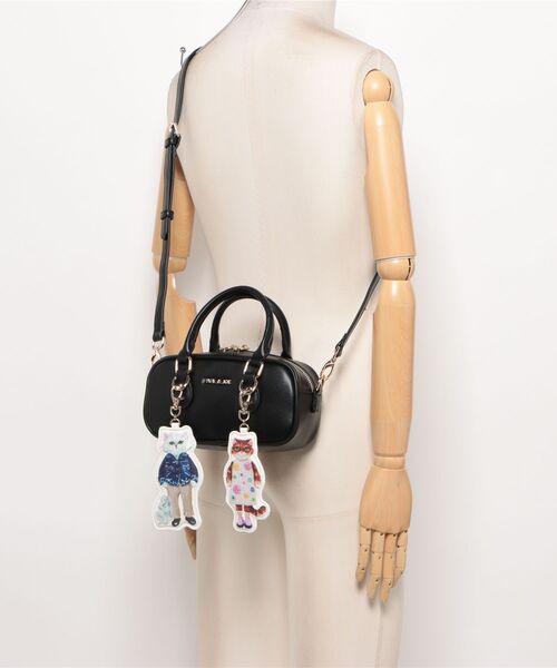 PAUL & JOE ACCESSOIRES(ポールアンドジョーアクセソワ)の「PAUL & JOE ACCESSOIRES (ポール&ジョーアクセソワ)2WAYミニボストンバッグ PJA-B1471 BAG WITH GIPSY&NOUNETTE CHARM(ボストンバッグ・レディース・ブラウン/ブラック・FREE)」の20枚目の写真
