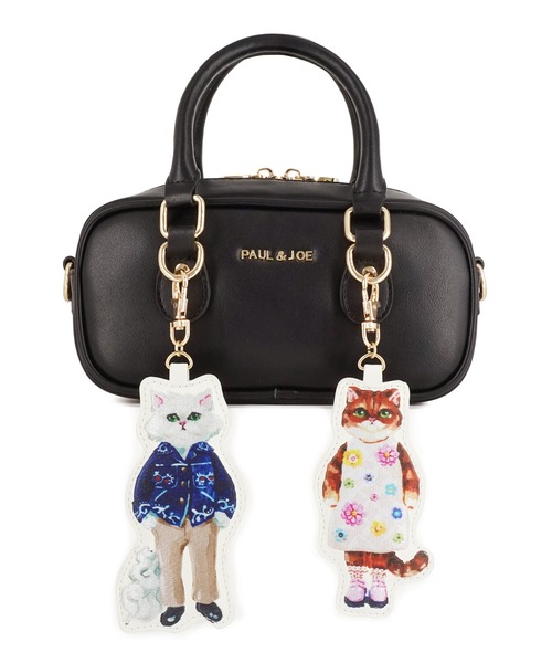 PAUL & JOE ACCESSOIRES(ポールアンドジョーアクセソワ)の「PAUL & JOE ACCESSOIRES (ポール&ジョーアクセソワ)2WAYミニボストンバッグ PJA-B1471 BAG WITH GIPSY&NOUNETTE CHARM(ボストンバッグ・レディース・ブラウン/ブラック・FREE)」の3枚目の写真