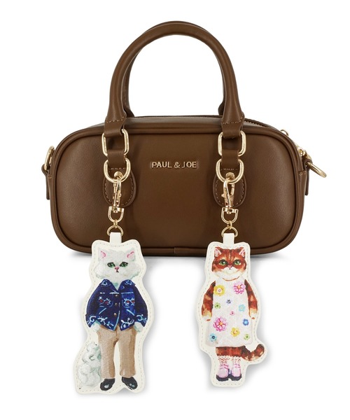 PAUL & JOE ACCESSOIRES(ポールアンドジョーアクセソワ)の「PAUL & JOE ACCESSOIRES (ポール&ジョーアクセソワ)2WAYミニボストンバッグ PJA-B1471 BAG WITH GIPSY&NOUNETTE CHARM(ボストンバッグ・レディース・ブラウン/ブラック・FREE)」の10枚目の写真