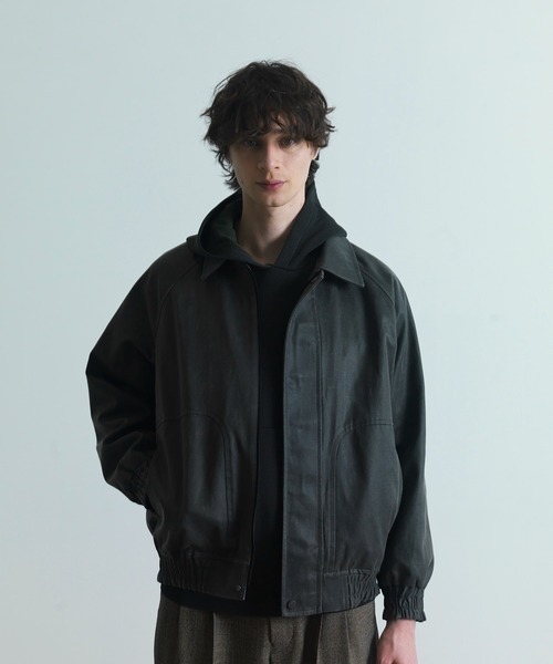 CITY TOKYO(シティトウキョウ)の「【CITY TOKYO/シティートーキョー】Joint knit フ-ディー(パーカー・メンズ・ダークグリーン/ブラック・1/2)」の14枚目の写真