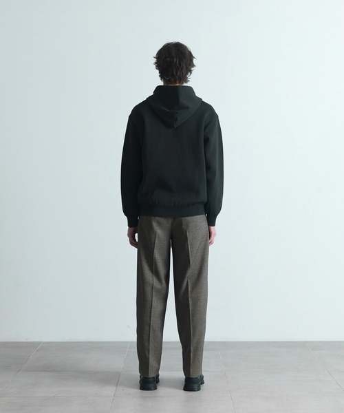 CITY TOKYO(シティトウキョウ)の「【CITY TOKYO/シティートーキョー】Joint knit フ-ディー(パーカー・メンズ・ダークグリーン/ブラック・1/2)」の6枚目の写真