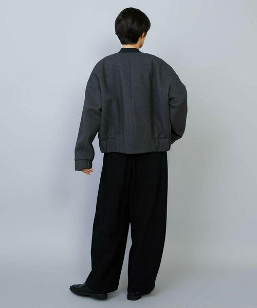 MOGA（モガ）の「ウールリネンツイルバレルワイドパンツ（その他パンツ・レディース・ブラック/グレー・3/1/2）」の14枚目の写真