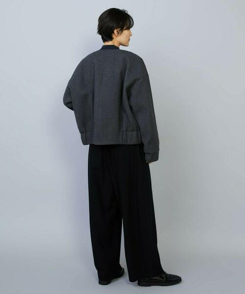 MOGA（モガ）の「ウールリネンツイルバレルワイドパンツ（その他パンツ・レディース・ブラック/グレー・3/1/2）」の15枚目の写真