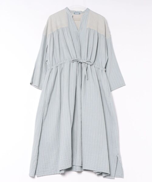 Plantation(プランテーション)の「BIZENダブルガーゼ / S(ワンピース・レディース・ネイビー/ライトブルー・M size)」の2枚目の写真