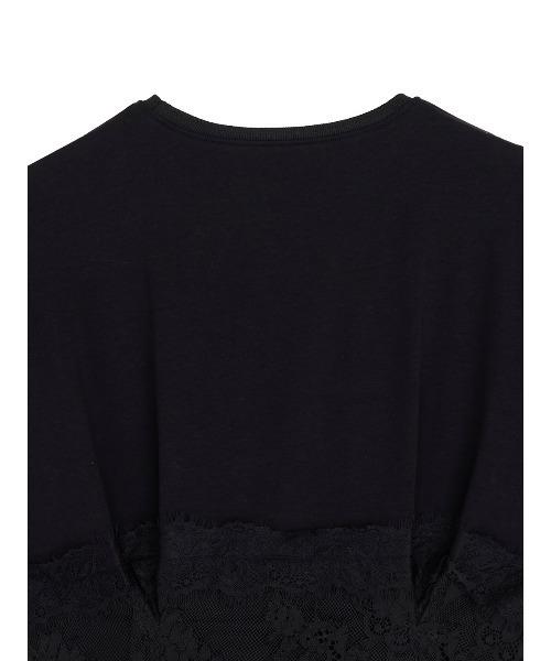 Ameri(アメリ)の「CORSET LIKE LACE DOCKING TEE(Tシャツ/カットソー・レディース・ホワイト/ブラック/レッド・FREE)」の6枚目の写真
