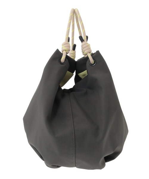 CONVERSE TOKYO（コンバーストウキョウ）の「ROPE HANDLE BALLOON TOTE BAG（ショルダーバッグ・レディース・グレー/ブラック・FREE）」の5枚目の写真