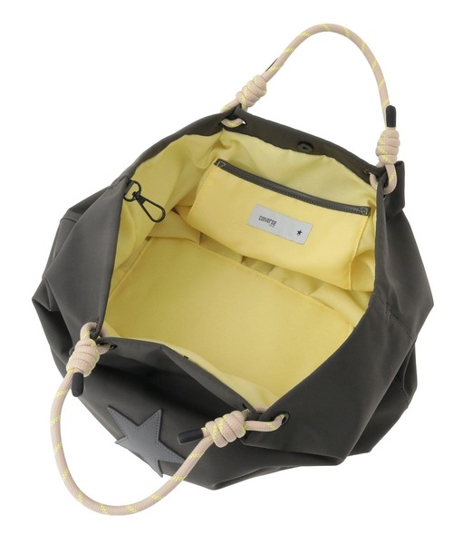 CONVERSE TOKYO（コンバーストウキョウ）の「ROPE HANDLE BALLOON TOTE BAG（ショルダーバッグ・レディース・グレー/ブラック・FREE）」の8枚目の写真