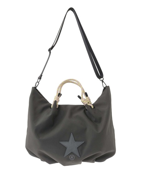 CONVERSE TOKYO（コンバーストウキョウ）の「ROPE HANDLE BALLOON TOTE BAG（ショルダーバッグ・レディース・グレー/ブラック・FREE）」の9枚目の写真