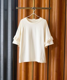 mici(ミチ)の「mici/BACK RAFFLE TEE(Tシャツ/カットソー)」
