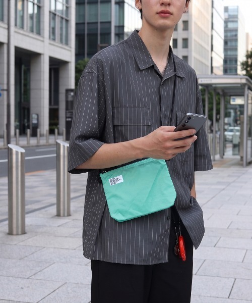 CAMPFREE（キャンプフリー）の「[キャンプフリー] CAMPFREE ナイロン サコッシュ リップストップ（ショルダーバッグ・レディース・ネイビー/ブルー/サンドベージュ/オフホワイト/ミント/オリーブ/ブラック・FREE）」の5枚目の写真