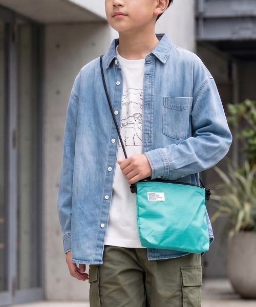 CAMPFREE（キャンプフリー）の「[キャンプフリー] CAMPFREE ナイロン サコッシュ リップストップ（ショルダーバッグ・レディース・ネイビー/ブルー/サンドベージュ/オフホワイト/ミント/オリーブ/ブラック・FREE）」の9枚目の写真